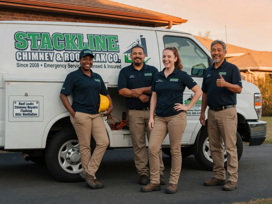 Chimney flashing repair company in Newark, MO